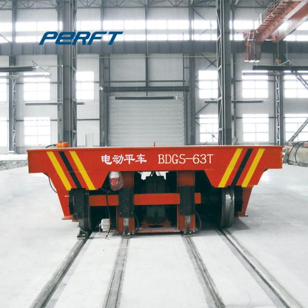 20 T Conductor Low Voltage Rail Transfer Cart Powered Bogie Transport Heavy Duty Materials