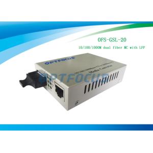 20 km Single Mode LFP Media Converter 10 / 100 / 1000 Base - Tx to 1000Base - LX