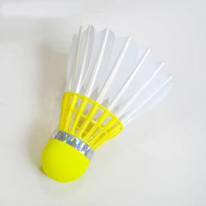 Training Fluorescent Goose Feather Shuttlecocks Yellow Class A