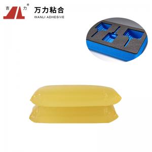 China TPR Yellow Packaging Hot Melt Adhesive Solid Hot Glue For Polypropylene TPR-204B on sale