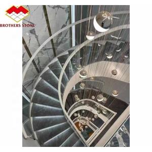 Foshan Custom Modern Honed Marble Big Slab Cut-to-Size Stairs for Home Interior