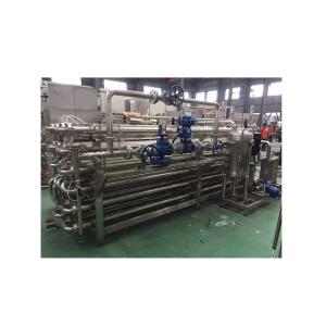Tube In Tube Pasteurization Machine for Tomato Paste at Inlet Temperature 20-30