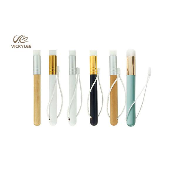 Wooden Color 12.8cm Facial Makeup Brushes For Nose