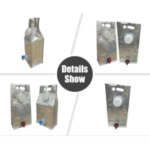 fresh apple juice aseptic bib bag in box container for beverage milk water,Stand