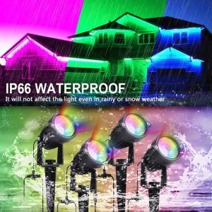 Dustproof Outdoor Garden RGB LED Light IP65 RGB 4 In 1 Landscape LED Light