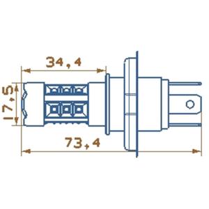 CREE-XBD*20 H4 Fog Lamp