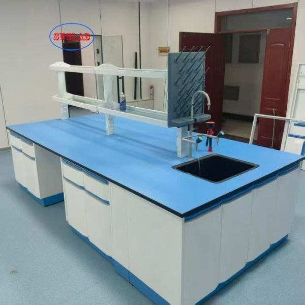 Quality Customizable Made Environmental Monitoring Station Lab Furniture with Drawer for sale