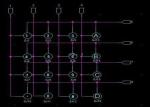 Black Arduino 4x4 Matrix Keyboard Module With 16 Button Design , 6.8*6.6*1.0cm