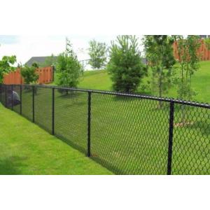Railing PVC Coated Diamond Chain Link Fencing 0.5m Height Woven 60mm X 60mm