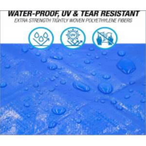 Blue Color PE Tarpaulin Waterproof Tear Proof Solution For Transportation Needs
