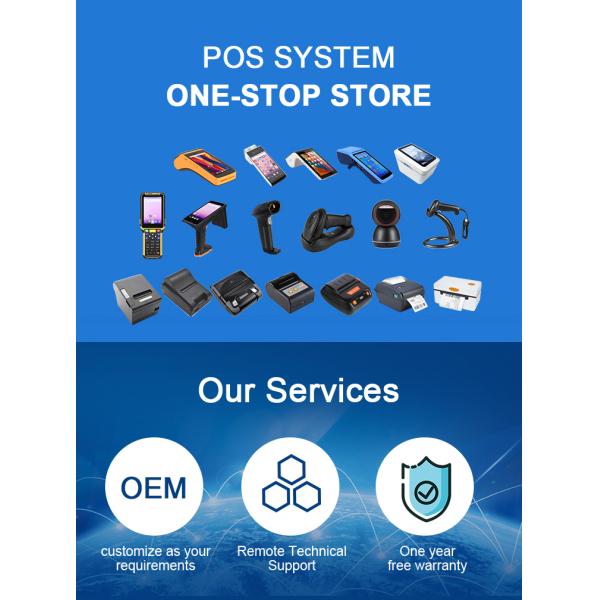 Contactless Card Reader Android Handheld POS System Device 16G ODM