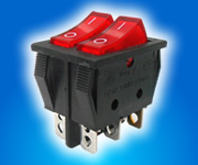 6 Pins Boat Rocker Switch , T110 Lighted Rocker Switch 50000 Cycles Electrical Life