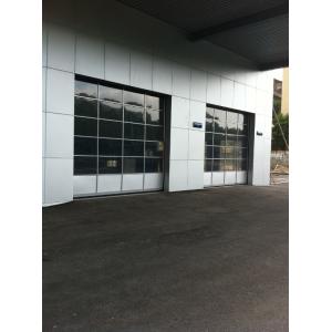 China Large Size Aluminium Glass Garage Doors Electric Running 40mm Panel Thickness on sale
