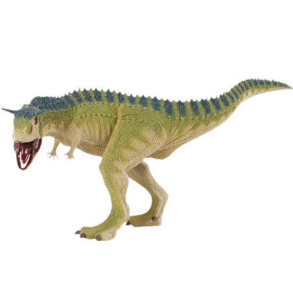 Realistic Dinosaur Figure Model Toy Green Carnotaurus Figureine - Educational
