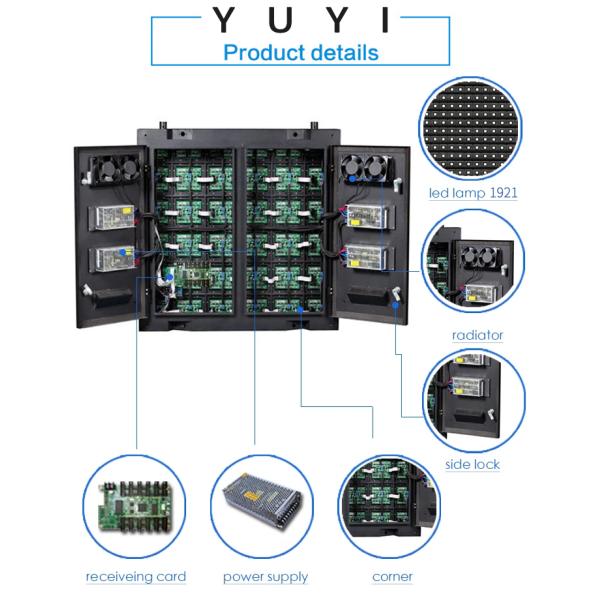 192*192mm Outdoor Fixed LED Display P3 P4 P5 P6 HD LED Screen Sign