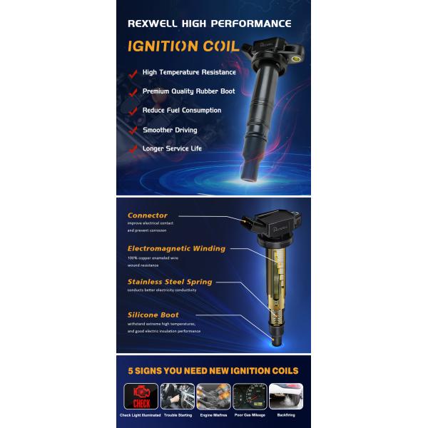 Auto Spare Parts OE 90919-02240 High Quality Automotive Car 1NZ Engine Ignition Coils For Toyota Yaris High Performance Coil