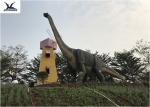 Robotic Animal Outdoor Dinosaur , Animatronic Brachiosaurus Dinosaur Lawn
