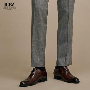 Classic Slim Fit Men's Pants Suit Trousers in Custom Size Wool for Business