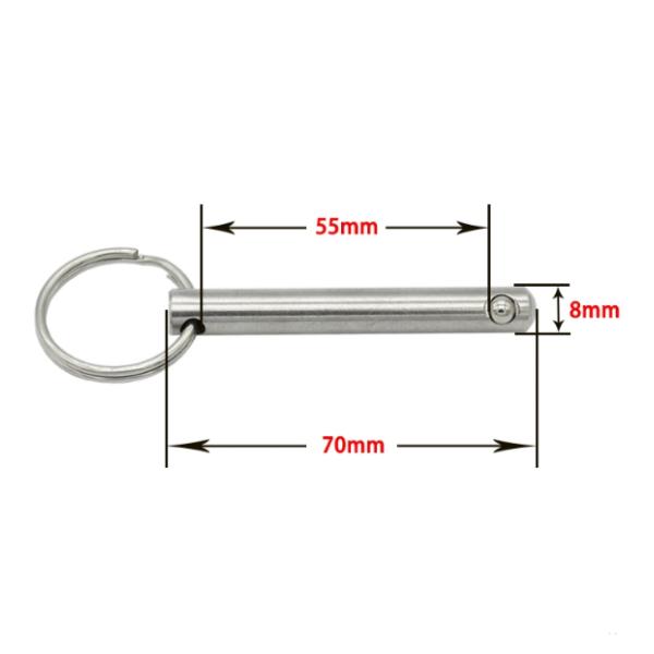 Air Shipping Quick-Release Pins with Stainless Steel Spring Push Pull Ring Detent Clevis Pin and Locking Ball Button Handle