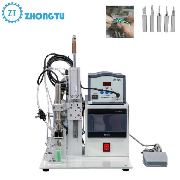 Quality Portable Semi Automatic Soldering Machine with 200-450℃ Temperature Range for PCB LED Strip and USB Data Cable for sale