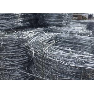 PVC Coated Bob Wire Double Strand Galvainzed Bobbed Wire Silver Color