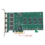 HD MIx4 Video Capture Card for PCIe with HTTP/RTMP/RTSP Video Output and