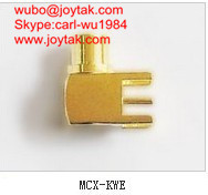 Quality High quality gold plated MCX jack right angle to PCB mount type coaxial connector MCX-KWE for sale