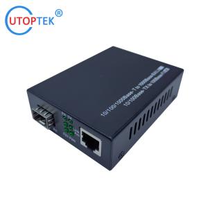 10/100Mbps RJ45 to SFP Fiber optical Media Converter Wholesale Chinese factory