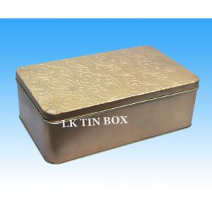 Small Empty Metal Rectangular Tin Box Packaging For Toys , Metal Rectangle Box