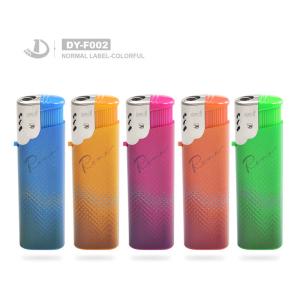 Colorful Plastic Windproof Cigarette Lighter Plastic With ISO9994
