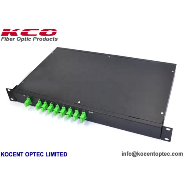 1x8 PLC Optical Fiber Splitter with LGX Box Low Insertion Loss and High