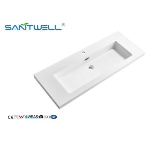 Wholesale Hot Sale Sanitary Ware SWF1205 Bathroom Stone Resin Basins Large Size Durable Stone Sinks Customized Acceptable from china suppliers