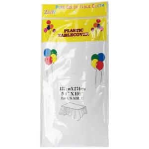 100% Compostable & Biodegradable Tablecloth -Rectangular Transparent White