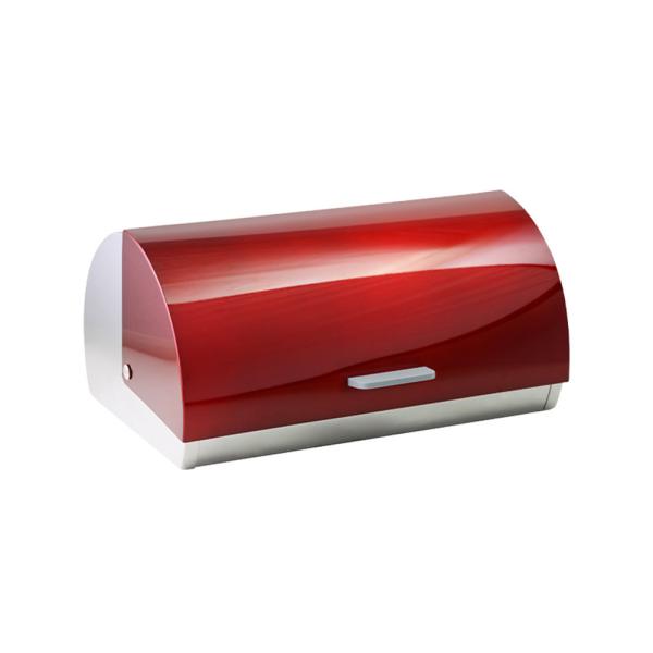 Customized Powder Coating Kitchen Bread Box , Metal Bread Tin Storage