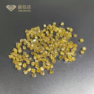 Yellow 3.4mm HPHT Synthetic Single Crystal Diamonds Industrial Applications