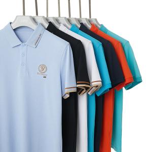 Men's Anti-Pilling Cotton Polo T Shirts with Embroidered Logo and Sublimation