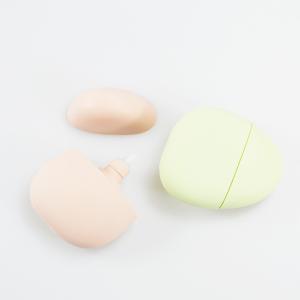 Customizable Bottle Color HDPE Egg Shape Container Plush Touch Feeling Sunscreen