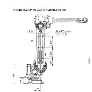 2550mm Long Robotic Arm ABB Industrial Robot Handling Process