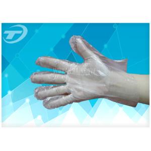 PE Medical Disposable Gloves Smooth Or Textured Surface , Transparent