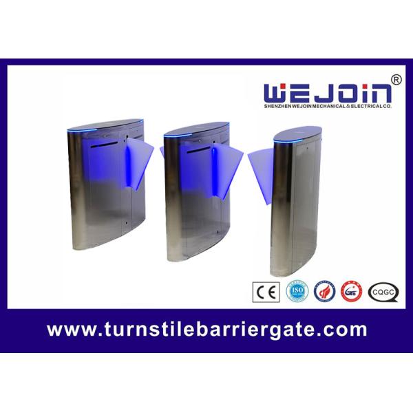 Tempered Glass Faceplate Oval Flap Barrier With Glowing Neon Strips