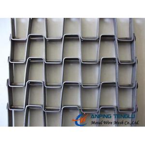 The Great Wall Type Mesh Belt, SS304, SS316 and Galvanized Steel Materials