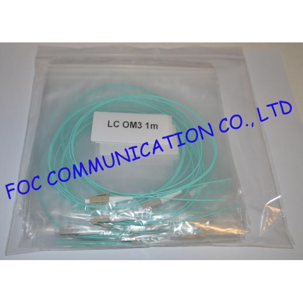 LC OM3 Simplex Fiber Optic Pigtail With High Concentricity Ceramic Ferrule