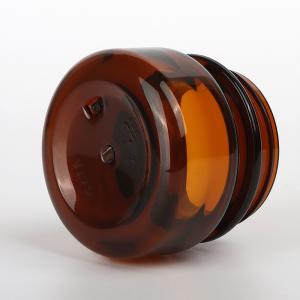 ODM Cosmetic Packaging Sets , 60ml 90ml 130ml Amber Plastic Cosmetic Jars