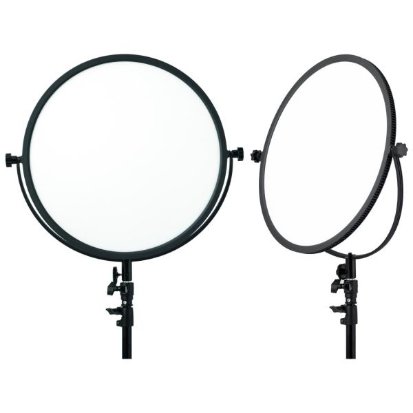 Large Size Round Soft LED Video Light For Photography CRI 95 75° Beam Angle