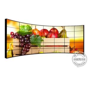 49" 55" 65" 4*4 Curved LCD Video Wall / 500 Nits LCD Panel TV Wall Big Screen