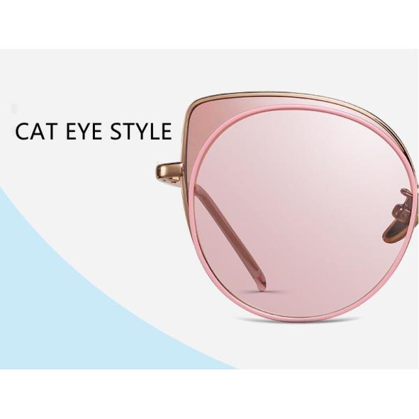 KIDS CAT EYE LENS METAL FRAME PC DESIGNER NON PORLARIZED SUNGLASSES
