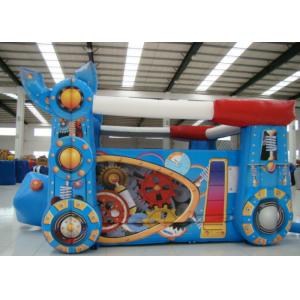 Robot Design Bounce House With Slide , Commercial Castle Bounce House 5.7 * 4.7