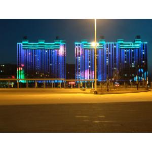 100mm Pixel Pitch Full Color Flexible LED Mesh Screen for Hanging Installation