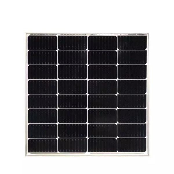 Black White Backsheet Ahony Solar Panel Strong 100W 20.52V Operating From -40.C