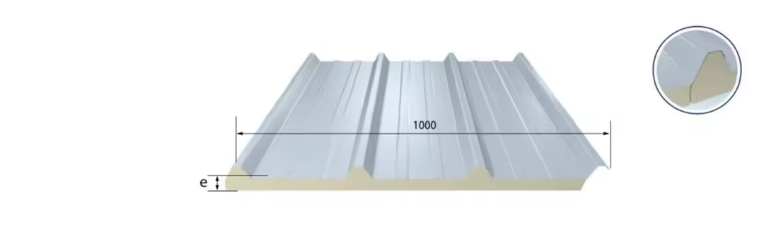Modern Design Metal Panel Cold Storage Wall with Fireproof Polyurethane Insulation